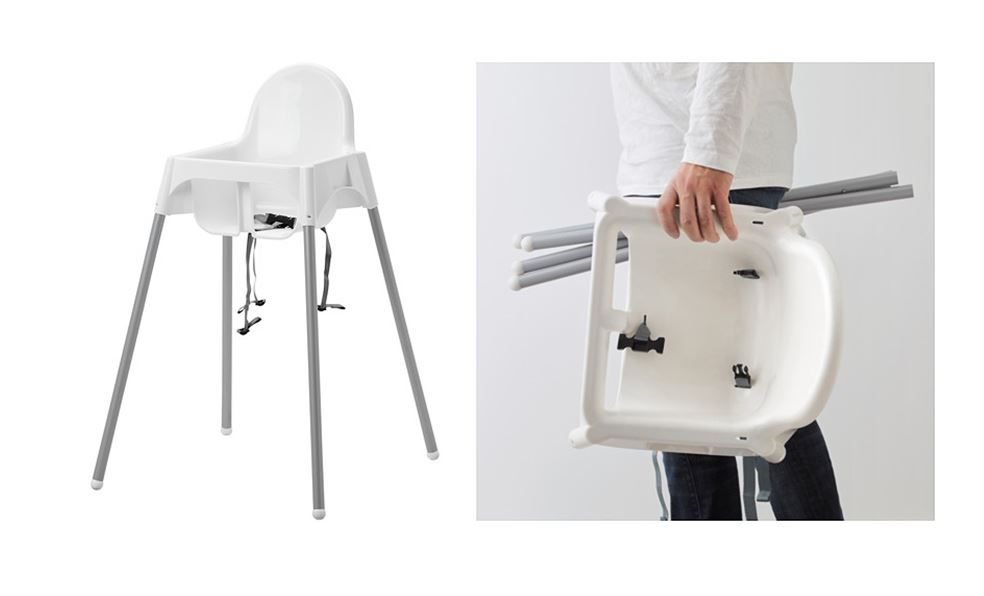 Platzsparender Kinderhochstuhl für den Campingbus | Familienurlaub im